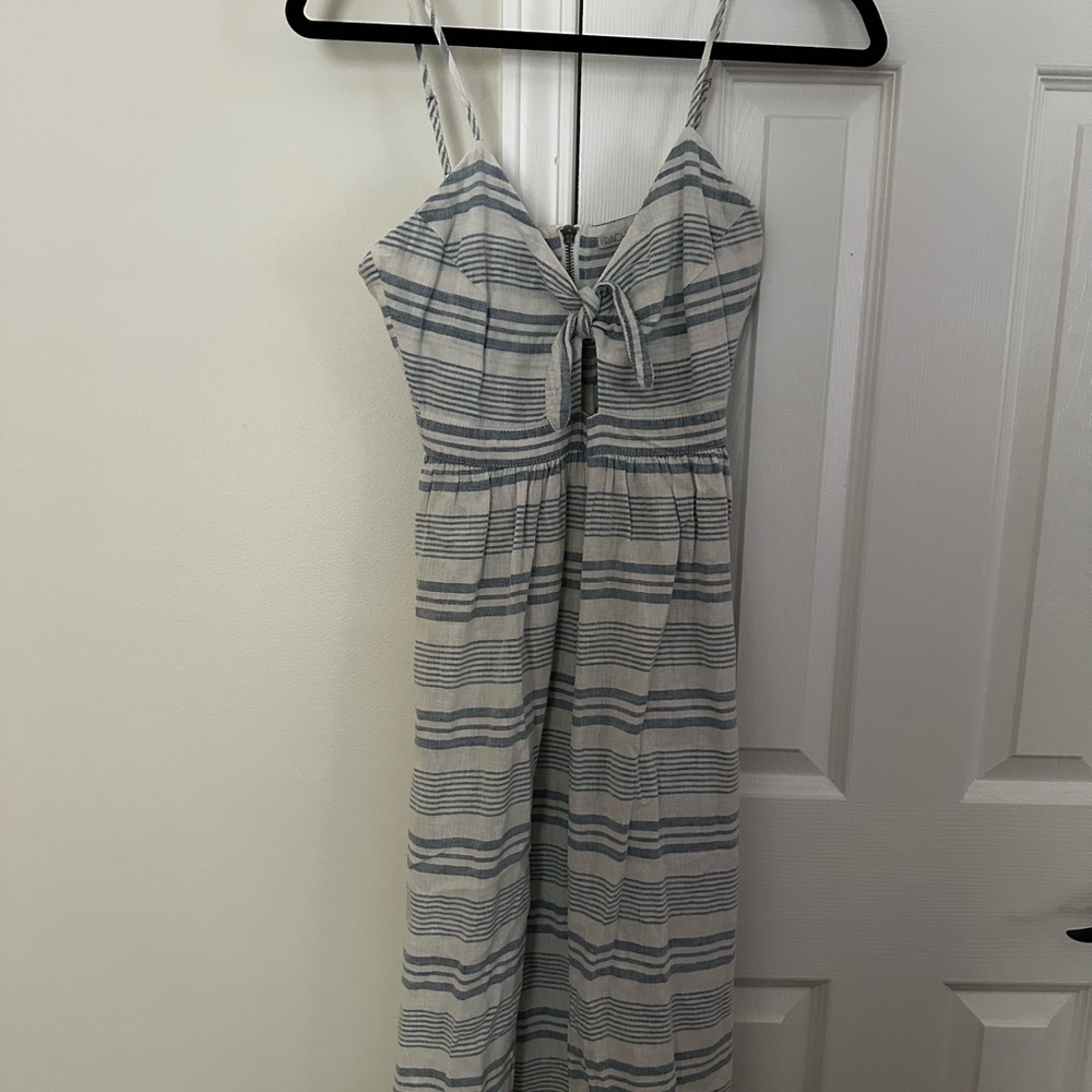RACHEL Rachel Roy Blue and White Striped Dress